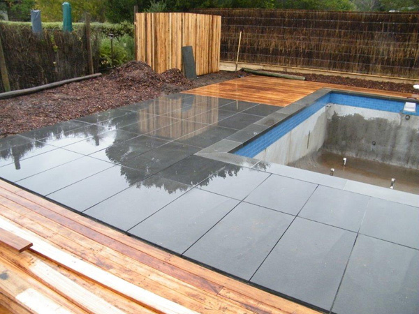 Pool surround landscape Sorrento